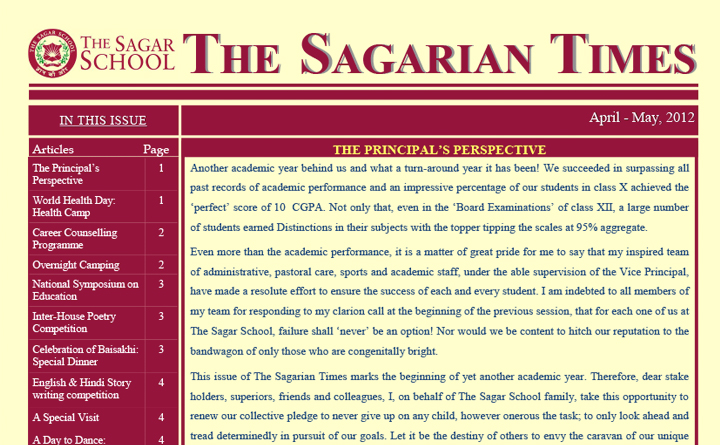 The Sagarian Times April - May 2012