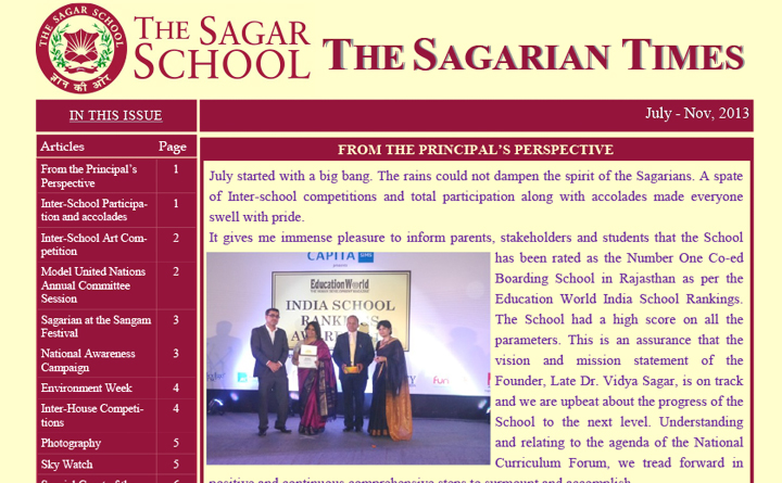 The Sagarian Times July - November 2013