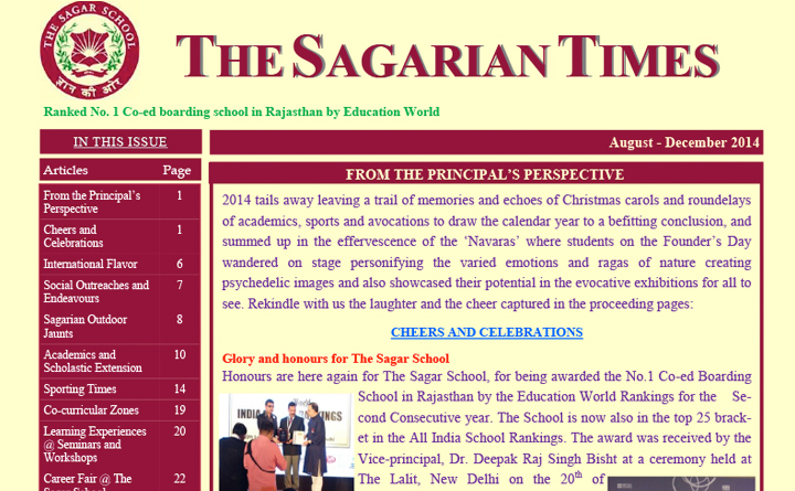 The Sagarian Times August - December 2014